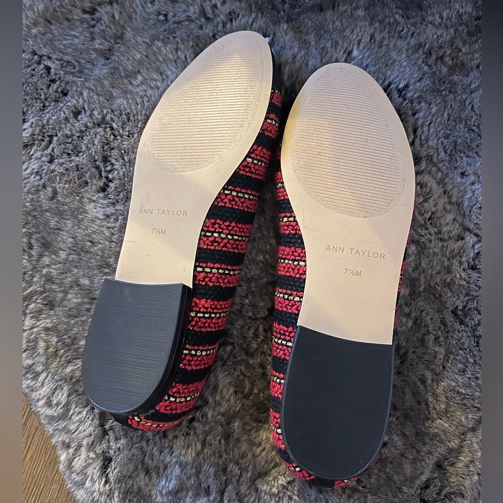 New without tags: Cap Toe Tweed Ballet Flat - Picture 4 of 4